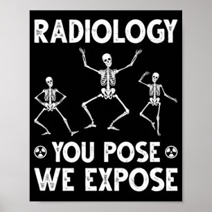 Dansende skeletten Radiologische Humor Poster