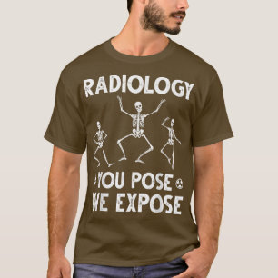 Dansende skeletten Radiologische Humor T-shirt