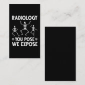 Dansende skeletten Radiologische Humor Visitekaartje (Voorkant / Achterkant)