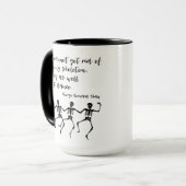 Dansende skeletten, Shaw Quote Mok (Voorkant links)