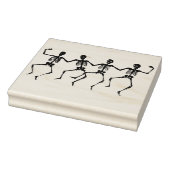 Dansende skeletten silhouet kunst stempel (Stempel)