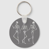 Dansende skeletten sleutelhanger (Voorkant)