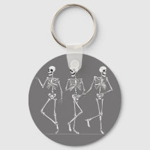 Dansende skeletten sleutelhanger