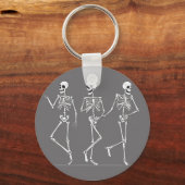 Dansende skeletten sleutelhanger (Voorkant)