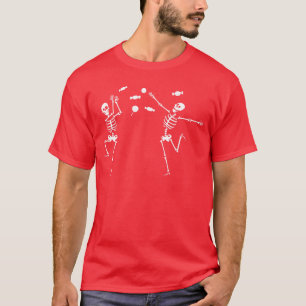 Dansende skeletten Snoepjes Halloween Trick or tre T-shirt