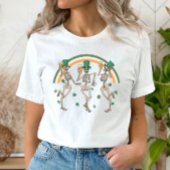 Dansende skeletten St. Patrick's Day T-shirt