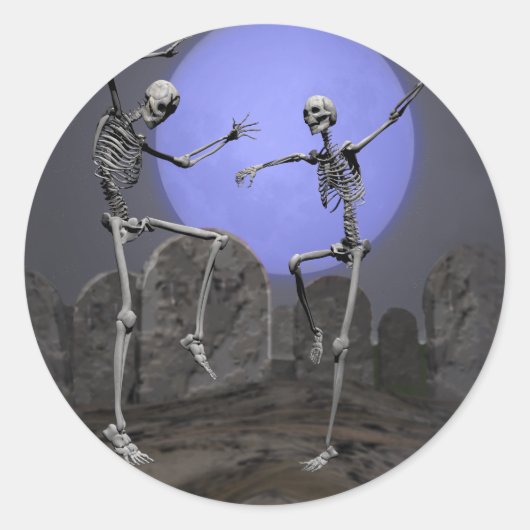 Dansende skeletten stickers (Voorkant)