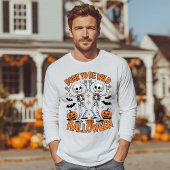 Dansende Skeletten Wild Halloween Tri-Blend Shirt