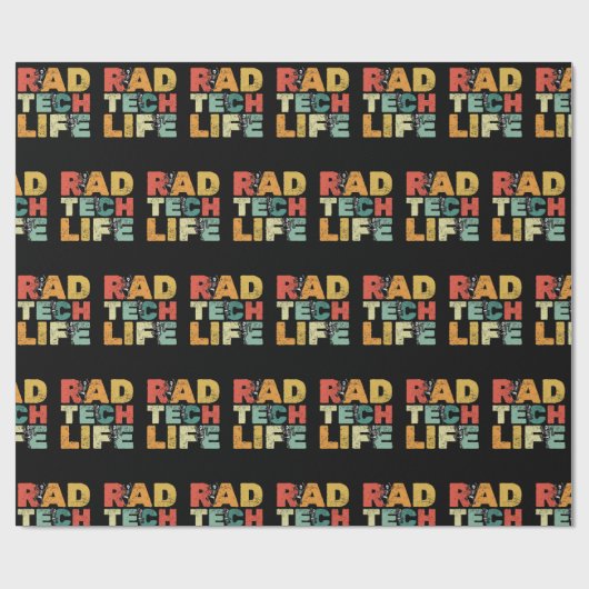 Dansende skeletten Xray Funny Rad Tech Cadeaupapier (Vlak)