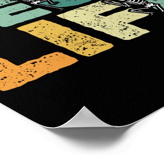 Dansende skeletten Xray Funny Rad Tech Poster (Hoek)