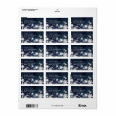 Dansende sneeuwbloemen Adresetiketten Etiket (Full Sheet)