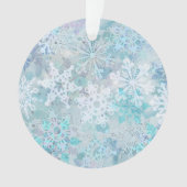 Dansende sneeuwvlokken Acryl Ornament (voorkant)