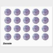 Dansende Sneeuwvlokken Ronde Sticker (Vel)