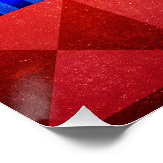 Dansende Sphersen Digital Art Perfect Poster (Hoek)