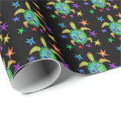 Dansende Star Turtle Cadeaupapier (Rol Hoek)