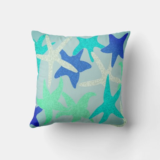 Dansende Starfish Sierkussen (Achterkant)