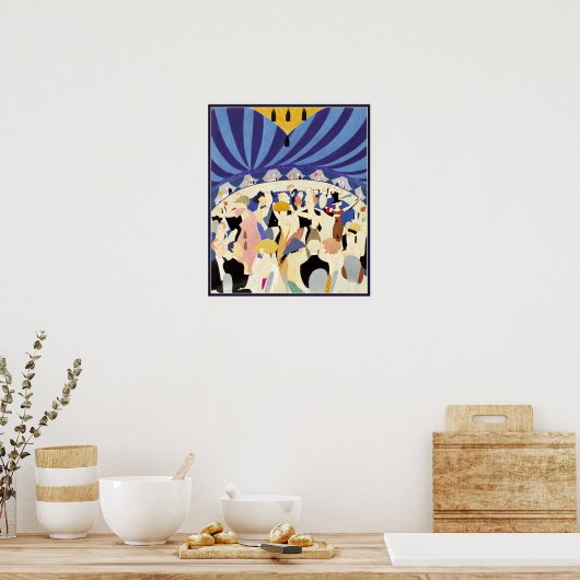 Dansende stellen jaarposter 1921 poster (Keuken)