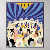 Dansende stellen jaarposter 1921 poster (Voorkant)