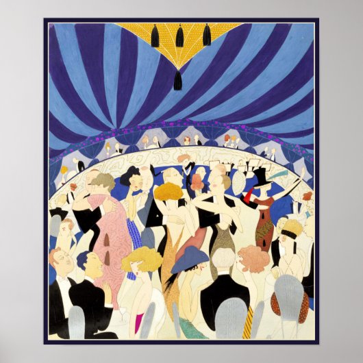 Dansende stellen jaarposter 1921 poster (Voorkant)