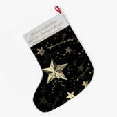 Dansende ster in de nacht Grote kerstinslag Grote Kerstsok (Achterkant (Hangend))