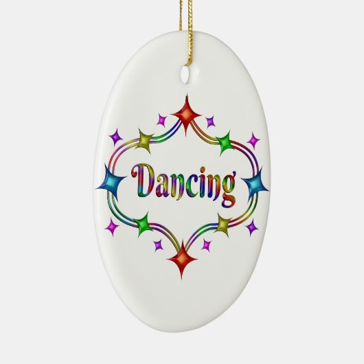 Dansende sterren keramisch ornament (Rechts)