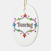 Dansende sterren keramisch ornament (Links)