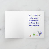 Dansende sterren Kerst Kaarten (Binnen)