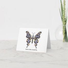 Dansende Swallowtail Butterfly Quilt Pattern Kaart