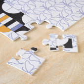 Dansende Swallowtail Butterfly Quilt Pattern Legpuzzel (Zijkant)