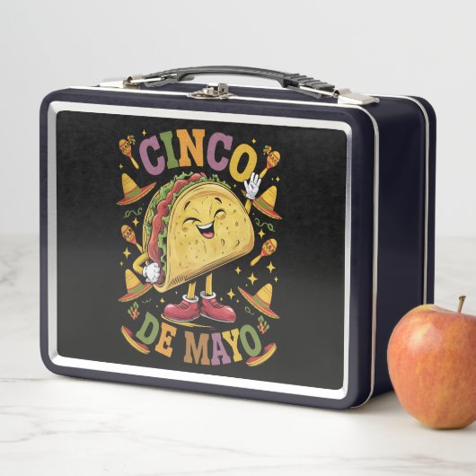 Dansende Taco Grappig Cinco De Mayo Feest Partij (In situ)