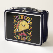 Dansende Taco Grappig Cinco De Mayo Feest Partij (Voorkant)