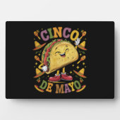Dansende Taco Grappig Cinco De Mayo Feest Partij Fotoplaat (voorkant)