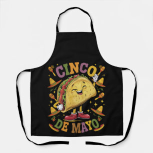 Dansende Taco Grappig Cinco De Mayo Feest Partij Schort