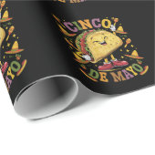 Dansende Taco Grappige Cinco De Mayo Feest Partij Cadeaupapier (Rol Hoek)