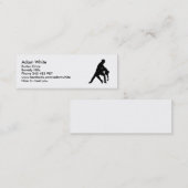 Dansende tango mini visitekaartje (Voorkant / Achterkant)