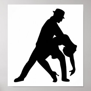 Dansende tango poster