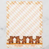 Dansende Teddy Bears Aangepaste plakboekpagina's Flyer (Voorkant)