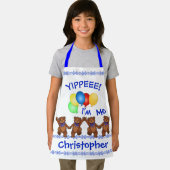 Dansende Teddy Bears Zelfrespect Bouwer voor Kinde Schort (Insitu)