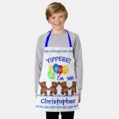 Dansende Teddy Bears Zelfrespect Bouwer voor Kinde Schort (Gedragen)