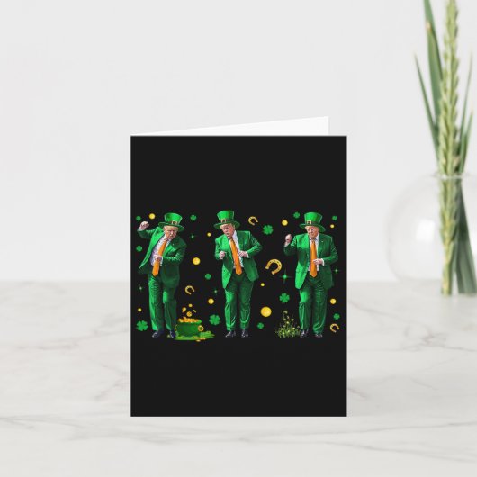 Dansende Trump St. Patrick's Day  Kaart (Voorkant)