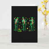 Dansende Trump St. Patrick's Day  Kaart (Gele Bloem)