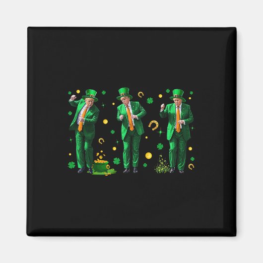 Dansende Trump St. Patrick's Day Magneet (Voorkant)