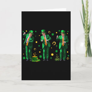 Dansende Trump St. Patrick's Day, Uni-volwassenen, Kaart