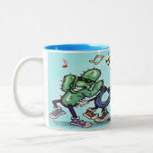 Dansende tweekleurige koffie Mok (Links)