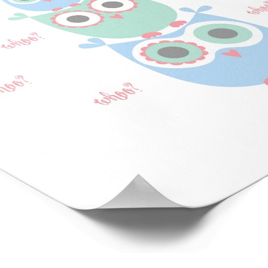 Dansende Uilen Poster (Hoek)