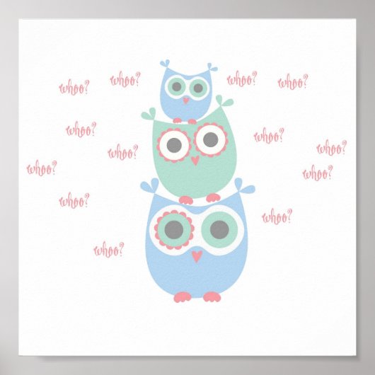 Dansende Uilen Poster (Voorkant)