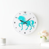 Dansende Unicorn Silhouette Clock Grote Klok (Huis)