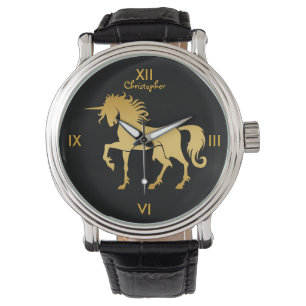 Dansende Unicorn Silhouette Watch Horloge