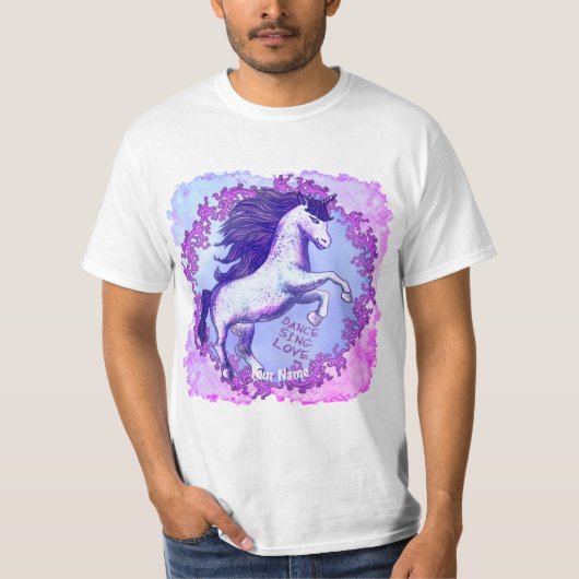 Dansende Unicorn T-shirt (Voorkant)