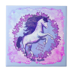 Dansende Unicorn Tegeltje